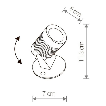 Уличный светодиодный светильник Nowodvorski Spike Led 9101 Уличный светодиодный светильник Nowodvorski Spike Led 9101