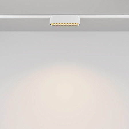 Трековый магнитный светодиодный светильник Maytoni Radity Basis Grid TR084-1-6W3K-W Трековый магнитный светодиодный светильник Maytoni Radity Basis Grid TR084-1-6W3K-W