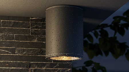 Уличный потолочный светодиодный светильник Maytoni Bar O306CL-L7GF
