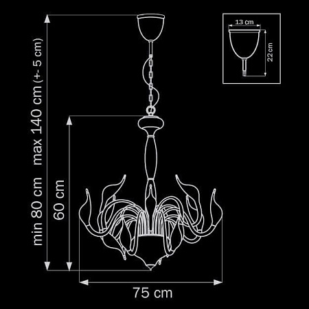 Подвесная люстра Lightstar Cigno Collo Wt 751126