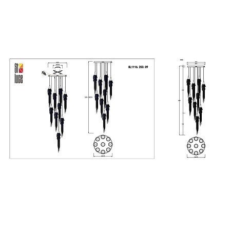 Светильник светодиодный подвесной ST Luce SALICA SL1116.203.09 Светильник светодиодный подвесной ST Luce SALICA SL1116.203.09