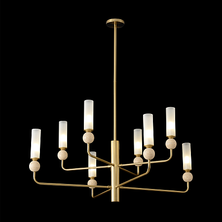 Люстра на штанге Crystal Lux SIMPLY SP8 BRASS 4080/308 Люстра на штанге Crystal Lux SIMPLY SP8 BRASS 4080/308