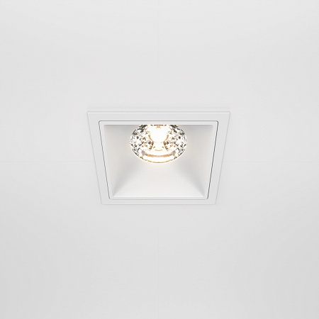 Модульный встраиваемый светодиодный светильник диммируемый Maytoni Alfa LED DL043-01-15W3K-D-SQ-W