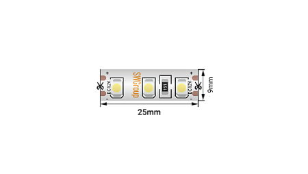 Светодиодная лента 3М 9,6Вт/м 12V IP66 SWG SWG2120-12-9.6-WW-66-M