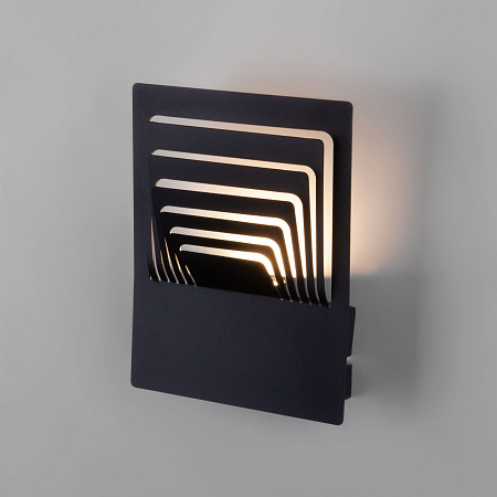 Светильник настенный светодиодный Elektrostandard Onda LED чёрный (MRL LED 1024) (a051816)