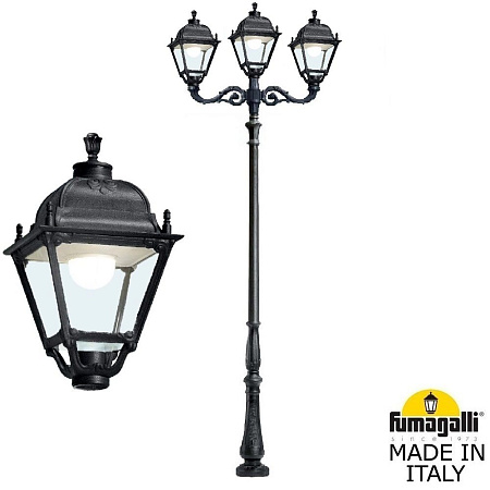 Парковый светильник FUMAGALLI TABOR ADAM/SIMON 2L+1 U33.205.M21.AXH27 Парковый светильник FUMAGALLI TABOR ADAM/SIMON 2L+1 U33.205.M21.AXH27