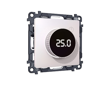 Комплект механизма терморегулятора с цифровым дисплеем с подсветкой и датчиком для теплого пола 16A-250V Ambrella Volt Alfa MA205810 Комплект механизма терморегулятора с цифровым дисплеем с подсветкой и датчиком для теплого пола 16A-250V Ambrella Volt Alfa MA205810