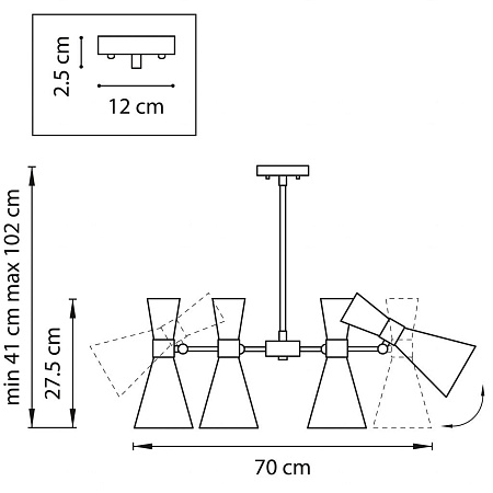 Потолочная люстра Lightstar Dumo 816061 Потолочная люстра Lightstar Dumo 816061