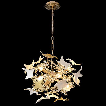 Люстра подвесная Crystal Lux LETISIA SP9 GOLD