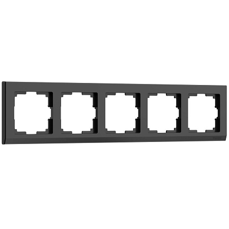 Рамка на 5 постов черная Werkel Stark W0051808 4690389161957 a050926 Рамка на 5 постов черная Werkel Stark W0051808 4690389161957 a050926