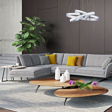 Люстра подвесная светодиодная Eurosvet Posh 90276/3 хром (a048453) Люстра подвесная светодиодная Eurosvet Posh 90276/3 хром (a048453)