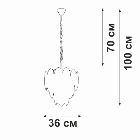 Люстра подвесная Vitaluce V5887-8/7 Люстра подвесная Vitaluce V5887-8/7