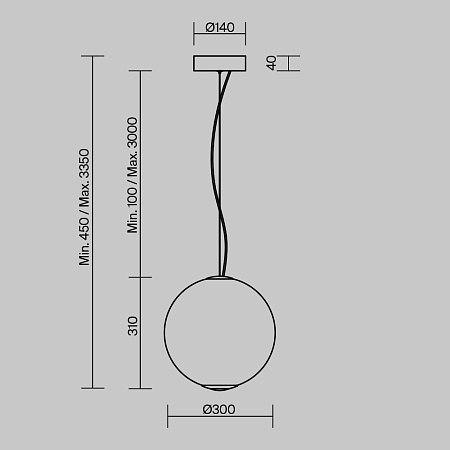Светильник подвесной светодиодный Maytoni Bruma MOD397PL-L15CH3K
