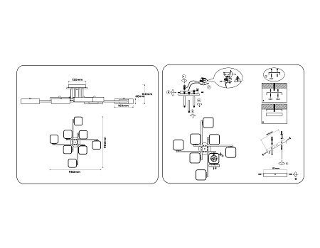 Люстра потолочная светодиодная Ambrella light FL4890 Люстра потолочная светодиодная Ambrella light FL4890