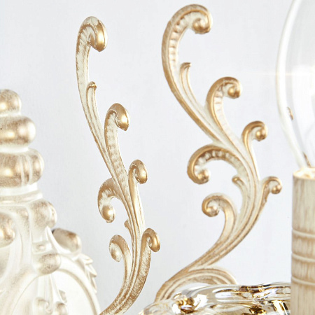 Бра Eurosvet Elisha 3281/2 белый с золотом/тонированный хрусталь Strotskis 00000065240 Бра Eurosvet Elisha 3281/2 белый с золотом/тонированный хрусталь Strotskis 00000065240