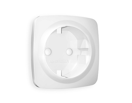 Лицевая панель для электрической розетки с/з QUANT Ambrella Volt OMEGA OP1260 Лицевая панель для электрической розетки с/з QUANT Ambrella Volt OMEGA OP1260