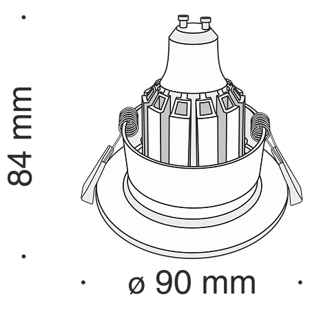 Светильник встраиваемый Maytoni Barret DL041-01W