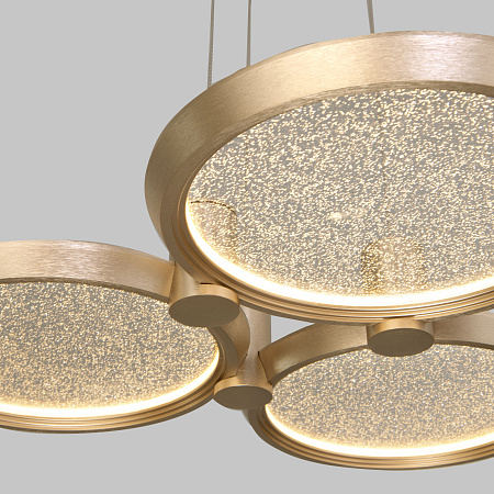 Люстра подвесная светодиодная Eurosvet Crespella 90034/3 золото a069293 Люстра подвесная светодиодная Eurosvet Crespella 90034/3 золото a069293