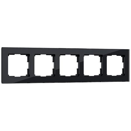 Рамка на 5 постов черная Werkel Favorit W0051108 4690389160110 a051437 Рамка на 5 постов черная Werkel Favorit W0051108 4690389160110 a051437