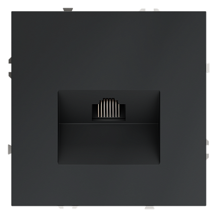 Розетка компьютерная встраиваемая VOLTUM S70 RJ45 кат.6, (графит) VLS060107 Розетка компьютерная встраиваемая VOLTUM S70 RJ45 кат.6, (графит) VLS060107