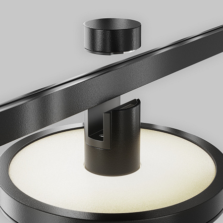 Трековый однофазный светодиодный светильник Maytoni Flarity Plato TR152-1-7W4K-B