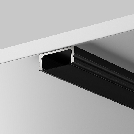 Рассеиватель для профиля 15×06 (Чёрный, 2 м), Maytoni ALM-001-B-DF-2M 642021 Рассеиватель для профиля 15×06 (Чёрный, 2 м), Maytoni ALM-001-B-DF-2M 642021