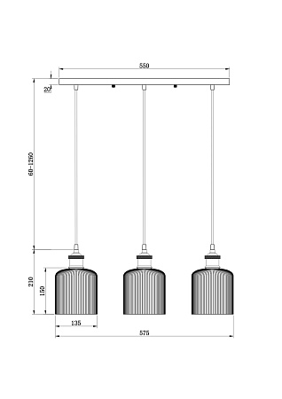 Светильник подвесной Freya Delta FR9001PL-03GB Светильник подвесной Freya Delta FR9001PL-03GB