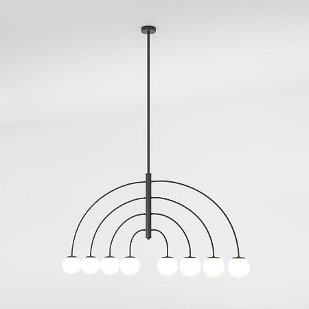 Люстра на штанге Eurosvet Cenacolo 30179/8 черный a069122 Люстра на штанге Eurosvet Cenacolo 30179/8 черный a069122
