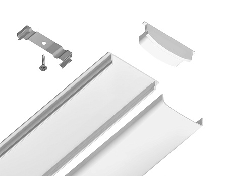Накладной гибкий профиль для светодиодной ленты Ambrella light ILLUMINATION GP1600WH