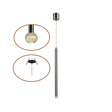 Светильник подвесной светодиодный Odeon Light FIANO 4375/3LA Светильник подвесной светодиодный Odeon Light FIANO 4375/3LA