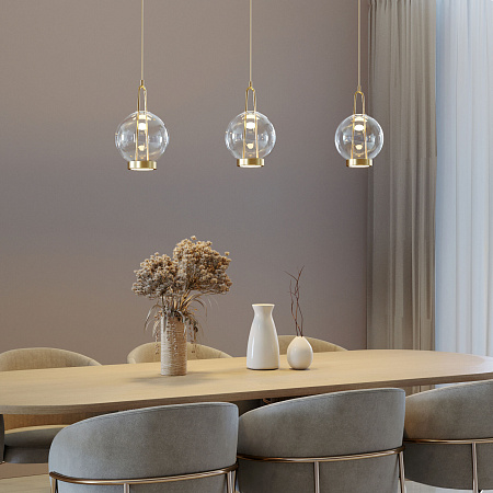 Светильник подвесной светодиодный Eurosvet Frasco 50267/1 LED латунь a069344 Светильник подвесной светодиодный Eurosvet Frasco 50267/1 LED латунь a069344