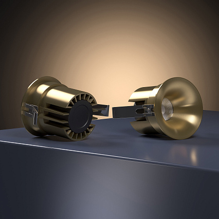 Светильник встраиваемый светодиодный Elektrostandard Bliss 25070/LED 15W 4000K латунь a069408