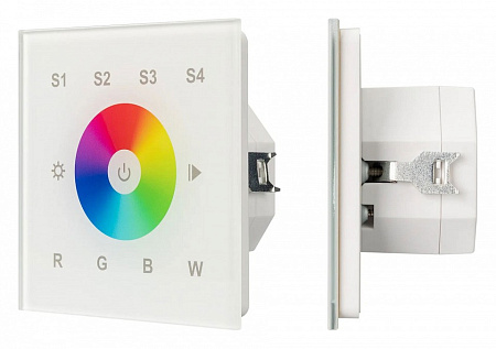 Панель-регулятора цвета RGBW сенсорный встраиваемый Arlight INTELLIGENT 037200 Панель-регулятора цвета RGBW сенсорный встраиваемый Arlight INTELLIGENT 037200