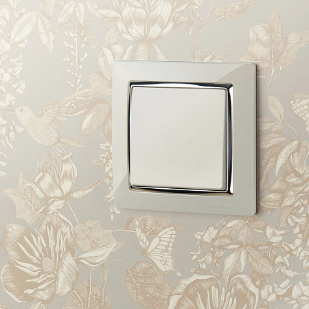 Перекрестный переключатель одноклавишный слоновая кость Werkel W1113003 4690389155581 a051476