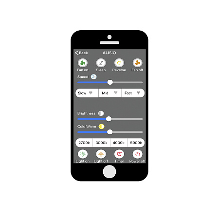 Люстра с вентилятором светодиодная Mantra NATURE 7809