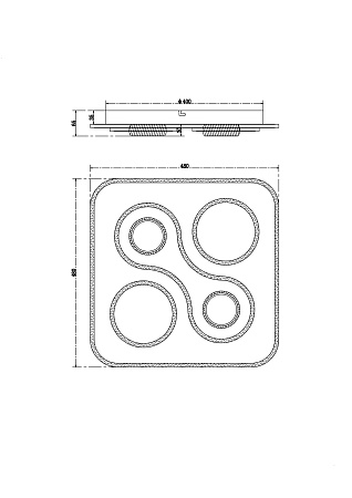 Люстра потолочная светодиодная Freya Lamina FR6049CL-L95W Люстра потолочная светодиодная Freya Lamina FR6049CL-L95W
