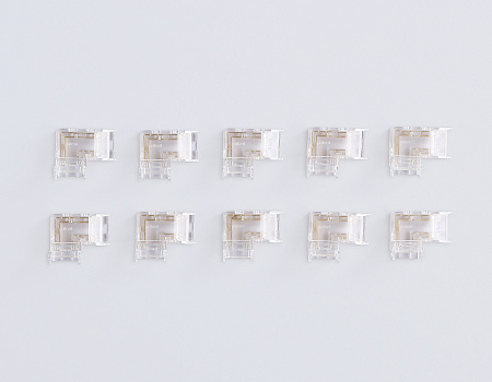 Коннектор угловой COB RGB 12/24V для лент 10mm GS6891 (4 конт.) (10шт. в комплекте) Ambrella light Illumination GS6891 Коннектор угловой COB RGB 12/24V для лент 10mm GS6891 (4 конт.) (10шт. в комплекте) Ambrella light Illumination GS6891