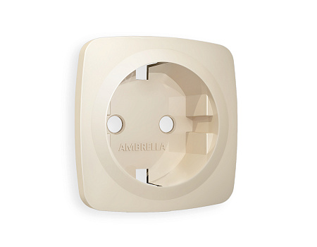 Лицевая панель для электрической розетки с/з QUANT Ambrella Volt OMEGA OP3260 Лицевая панель для электрической розетки с/з QUANT Ambrella Volt OMEGA OP3260