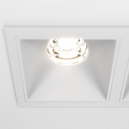 Светильник встраиваемый Maytoni Alfa LED DL043-02-10W4K-D-SQ-W