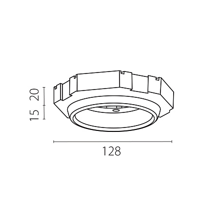 Светильник встраиваемый светодиодный Lightstar Tensio 212100 Светильник встраиваемый светодиодный Lightstar Tensio 212100