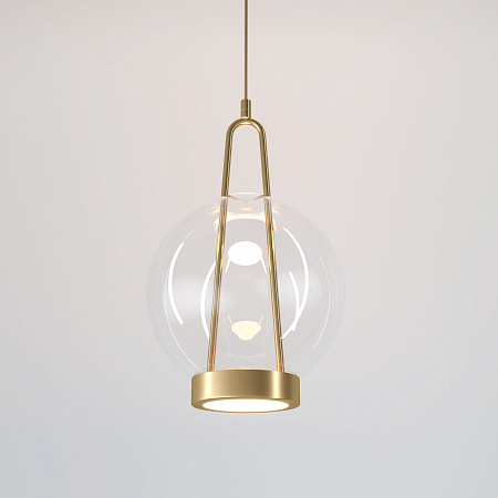 Светильник подвесной светодиодный Eurosvet Frasco 50267/1 LED латунь a069344 Светильник подвесной светодиодный Eurosvet Frasco 50267/1 LED латунь a069344