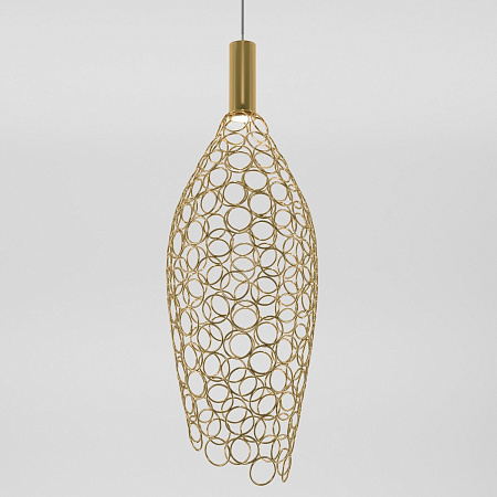 Светильник подвесной светодиодный Eurosvet Ruche 90380/1 золото a069063 Светильник подвесной светодиодный Eurosvet Ruche 90380/1 золото a069063
