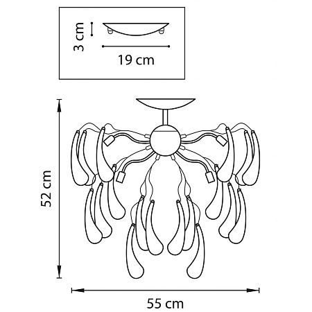 Потолочная люстра Lightstar Manica 794094 Потолочная люстра Lightstar Manica 794094