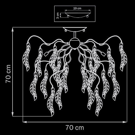 Потолочная люстра Lightstar Vetro Cristallo 793124