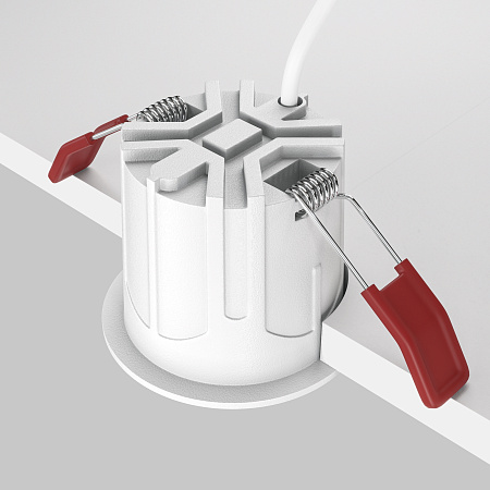 Модульный встраиваемый светодиодный светильник диммируемый Maytoni Alfa LED DL043-01-10W4K-D-RD-W