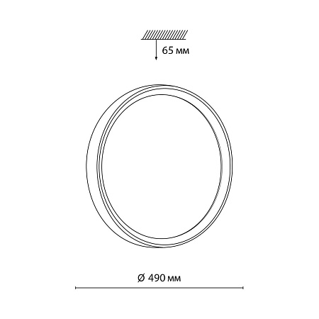 Светильник светодиодный настенно-потолочный Sonex WOODI 7627/EL