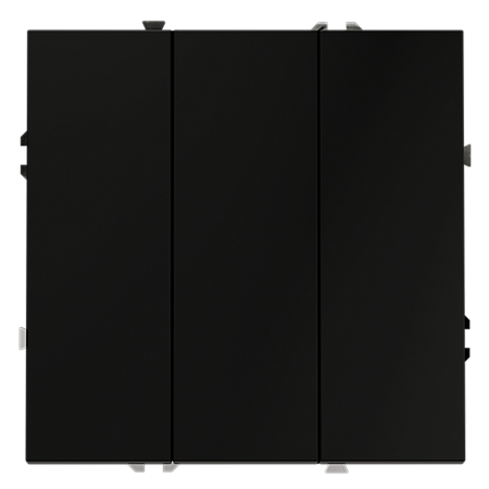 Выключатель встраиваемый VOLTUM S70 трехклавишный (черный матовый) VLS030108 Выключатель встраиваемый VOLTUM S70 трехклавишный (черный матовый) VLS030108