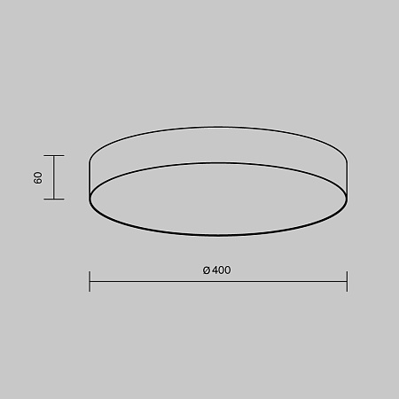 Светильник потолочный светодиодный Maytoni Zon C032CL-45W2.7K-RD-W