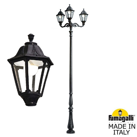 Парковый светильник FUMAGALLI HOREB ADAM/NOEMI 3L E35.208.M30.AXH27 Парковый светильник FUMAGALLI HOREB ADAM/NOEMI 3L E35.208.M30.AXH27