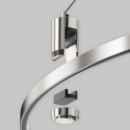 Подвесной набор с основанием под блок питания для круглого шинопровода Maytoni Flarity TRA154SW-BB-R-PT Подвесной набор с основанием под блок питания для круглого шинопровода Maytoni Flarity TRA154SW-BB-R-PT